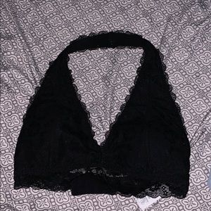 Hollister black halter bralette